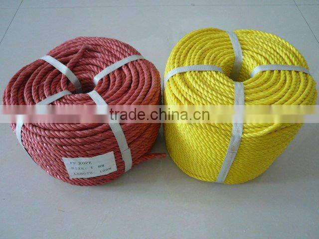 PP splitfilm twist rope,3 strand twist rope