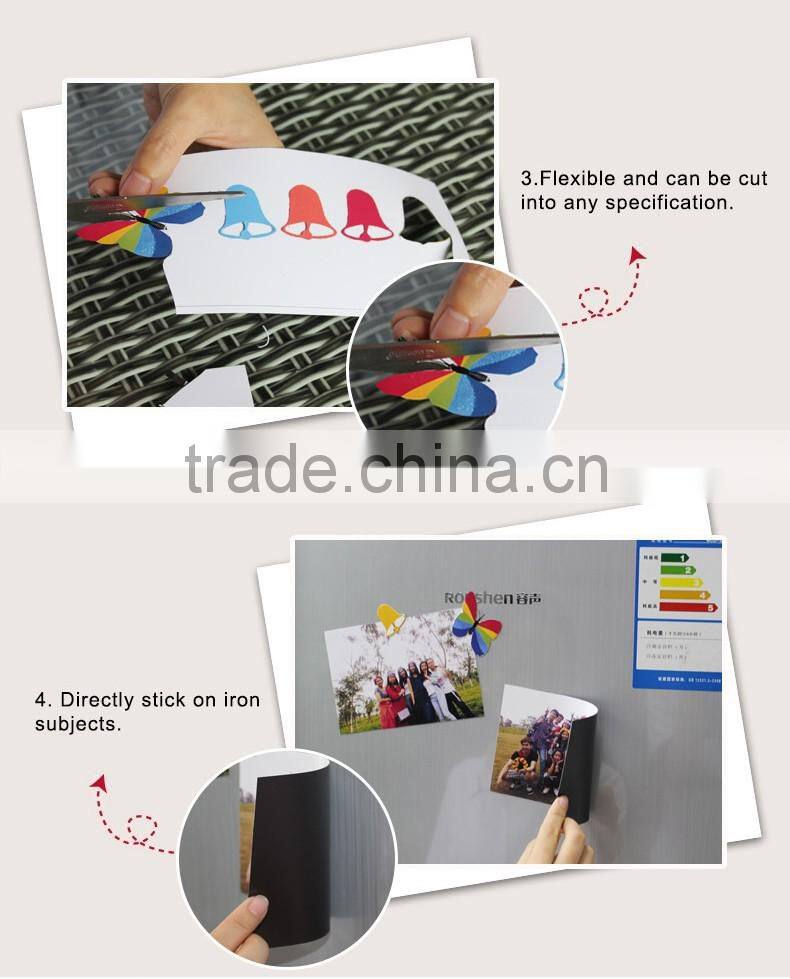 Fridge photo matte finish inkjet printing magnetic sheet printable magnets magnetic photo paper