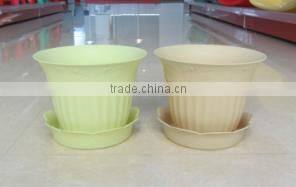hot sale plastic flower pot dish with flower shape