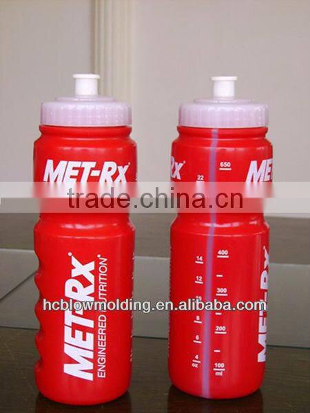 OEM Blow Molding Plastic Sports Bike Bottle With Straw