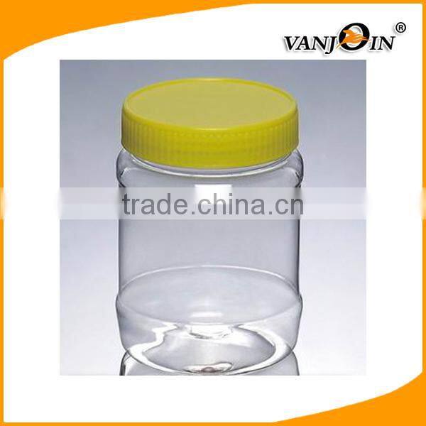 300ml plastic Cap Clear round PET Cosmetic Plastic Jars