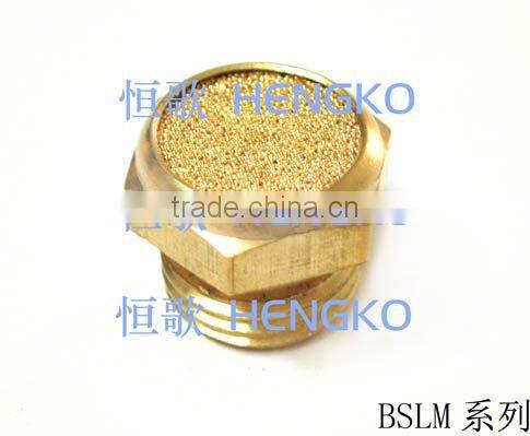 Sintered ss brass screen breather vent pneumatic air muffler