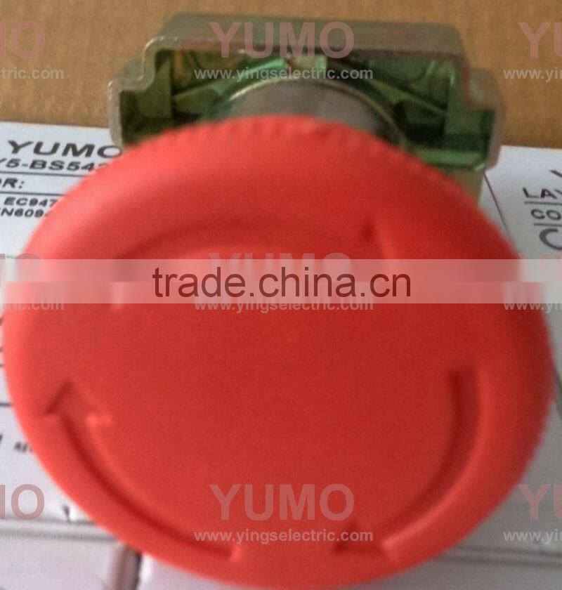LAY4-BS542 red mushroom push button switch YUMO