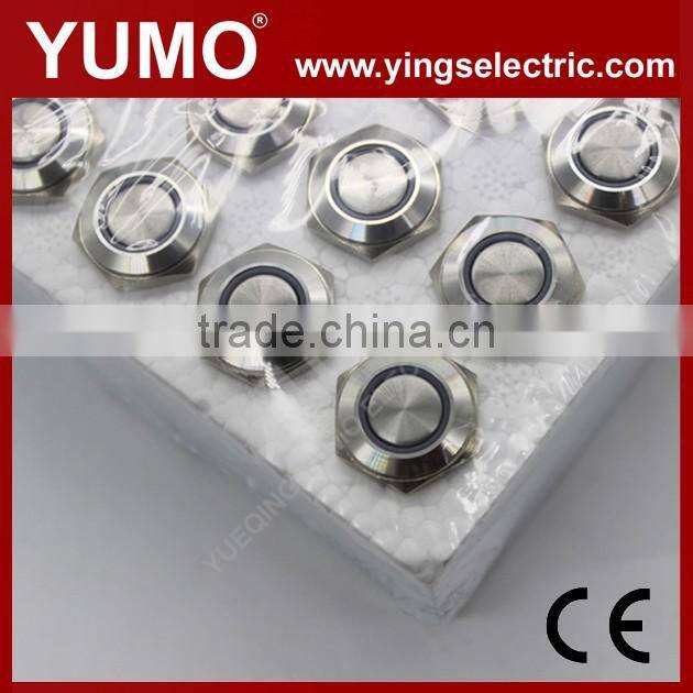 LA16JSF-11E 16mm momentary/alternate Stanless Steel blue 3A/250VAC 5 pin metal button push button switch