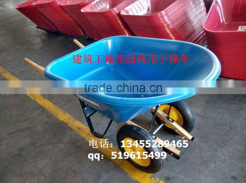large capacity plastic tray wheelbarrow