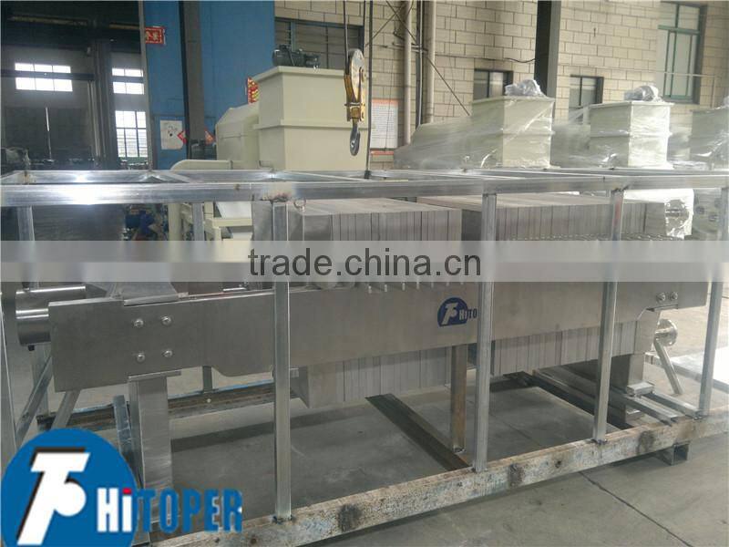 Large filter press capacity for wine,beer purification of stainless steel material