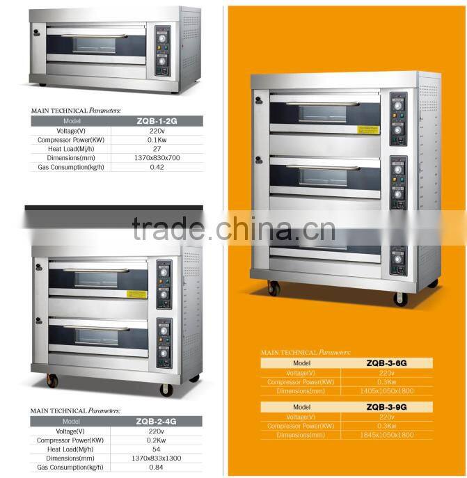 Commercial Automatic Bakery Gas Electric Bread Baking Oven/ bakery machinery for bread making/ bread baking oven(ZQB-3-6G)