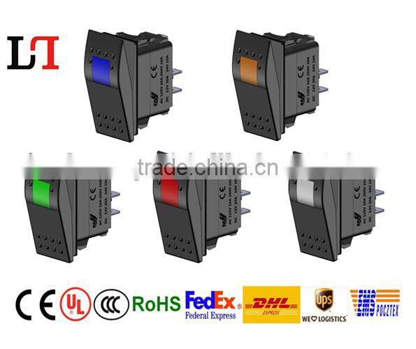 engraved waterproof Rocker Switch for car/motorcycle 12v/24v