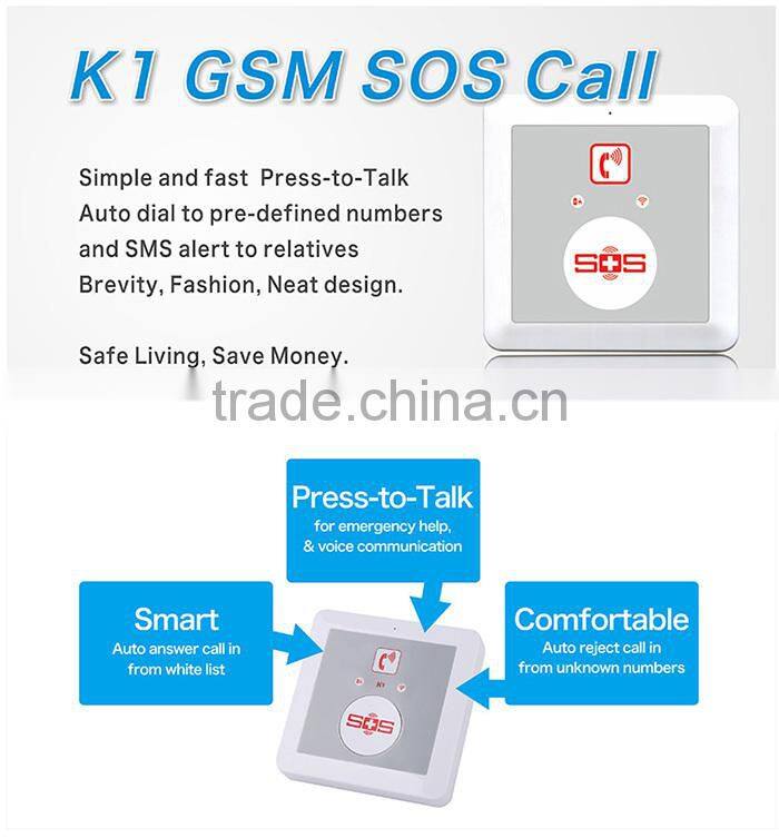 elderly care Emergency Call alarm System gsm auto dialer