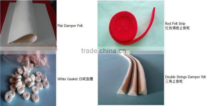 Wool felt upholstery fabric/ wool piano felt strips