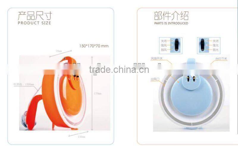 The newest of USB fan with 30000 huors lamp