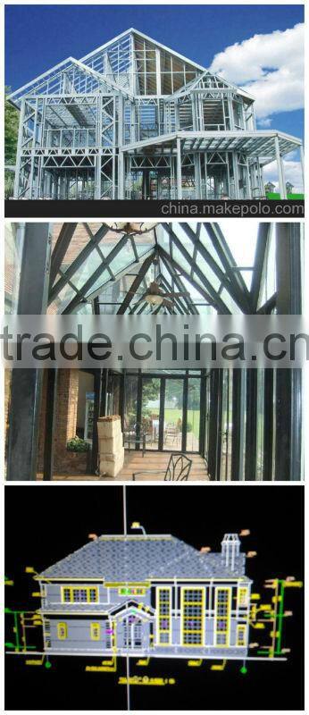 luxury prefabricated steel structure building