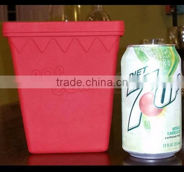 Microwave Safe Printed Popcorn Bucket Silicone popcorn maker