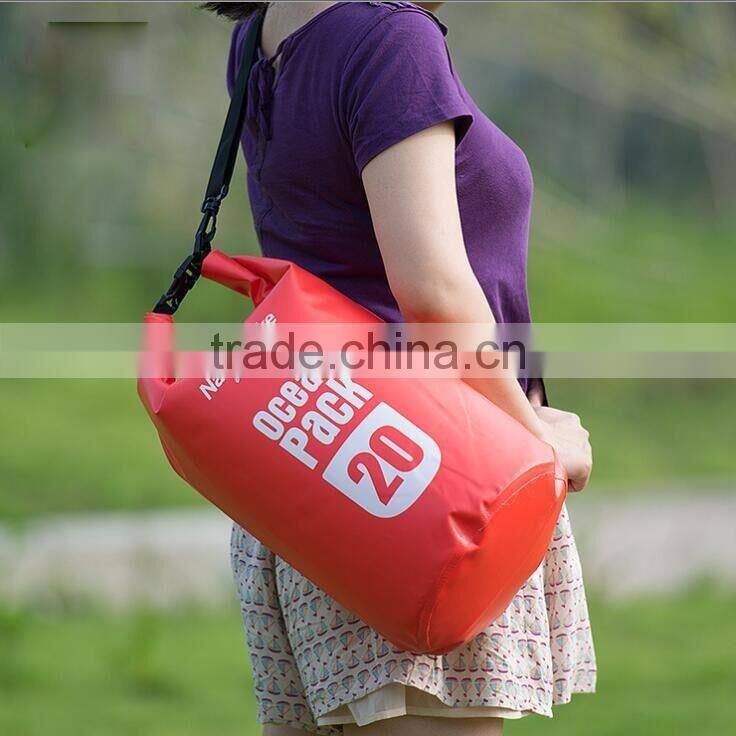 500D Ocean Pack Waterproof Dry Bag With Shoulder Straps Outdoor Camping/Hiking/Swimming Waterproof Ocean Pack For Sale