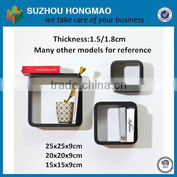 Decorative 3pcs per set cube wall shelf