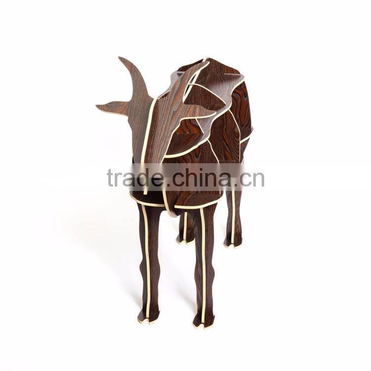 Goat Puzzle Table,Creative Animal Furniture,MDF DIY Assembled Goat Table For Fashion Living Room,Wooden Animal Furniture