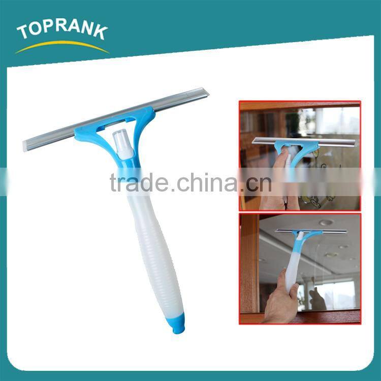 Toprank Multi-functional Home Appliance Glass Cleaner 2 in 1 Window Spray Squeegee Plastic Car Window Spray Squeegee