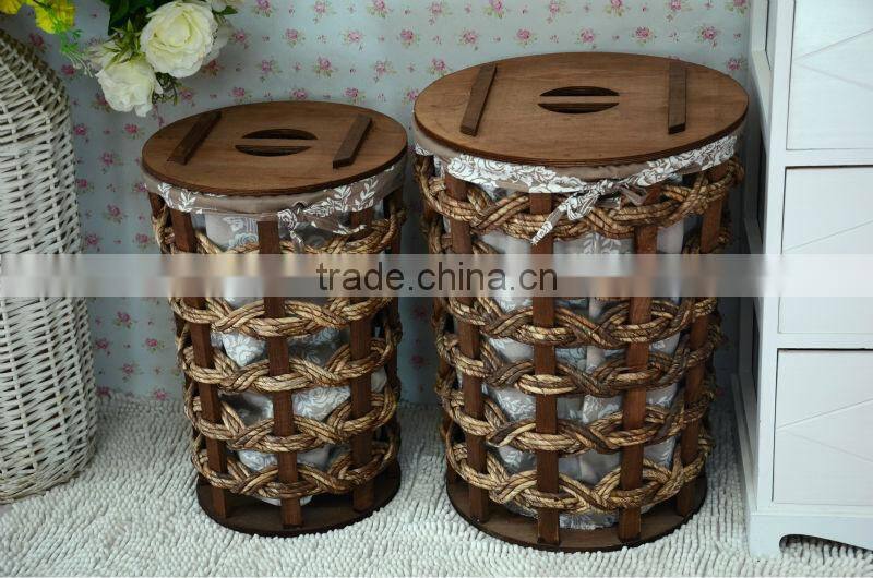 unique wood laundry basket cabinet