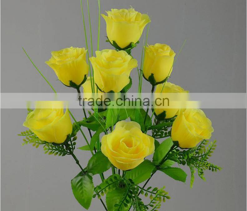 plastic flower bouquet wedding silk rose flower bouquet