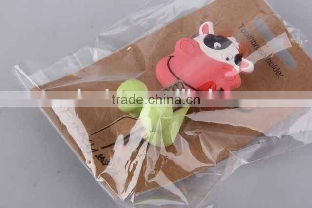 Cartoon animal design silicone toothbrush holder