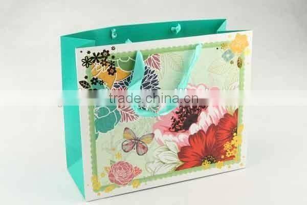 Flower Design Foldable Gift Bag / Shopping Paper Bag