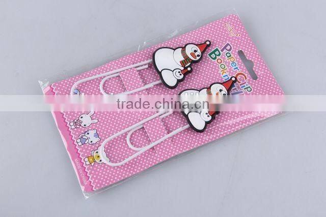 2PC silicone christmas snowman/Christmas tree design super paper clip