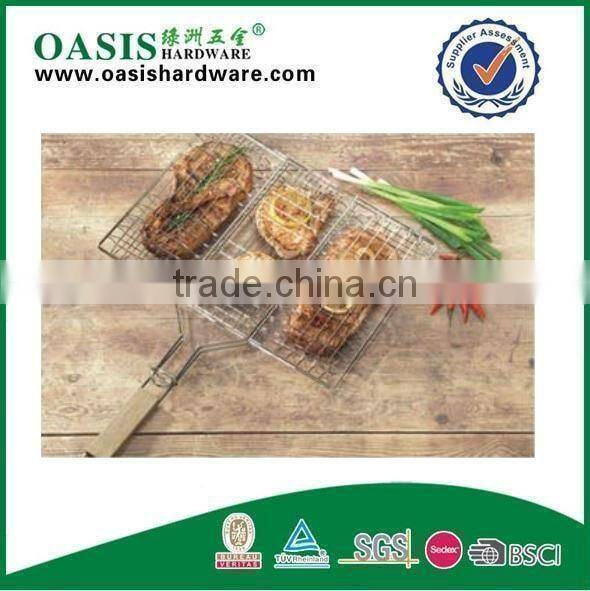 bbq tool wooden handle bbq grid