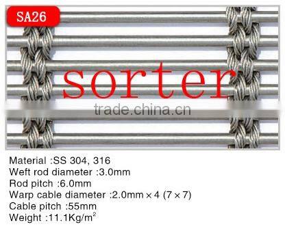 high quality wall drapery mesh for building material