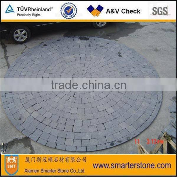 High Quality Chinese Granite Black Star Tumbled Paving stone Hot Sale