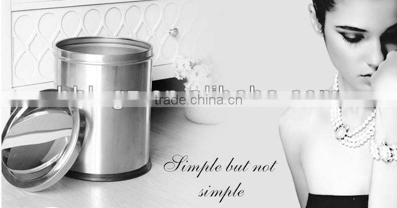 Hot sale commercial indoor steel trash can/kitchen waste bin/hotel guest room/living room dustbin/hotel room garbage can GPX-157