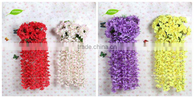 GNW FLV04 Cheap Multicolor Flower head Artificial Hanging Vine wholesale for wedding, home decoration