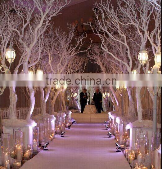 WTR1102-2 GNW 12ft Decorative silver dry tree no leaves fo wedding decoration