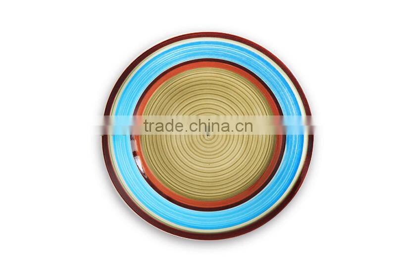 Hand Painted Circle Dinner Plate