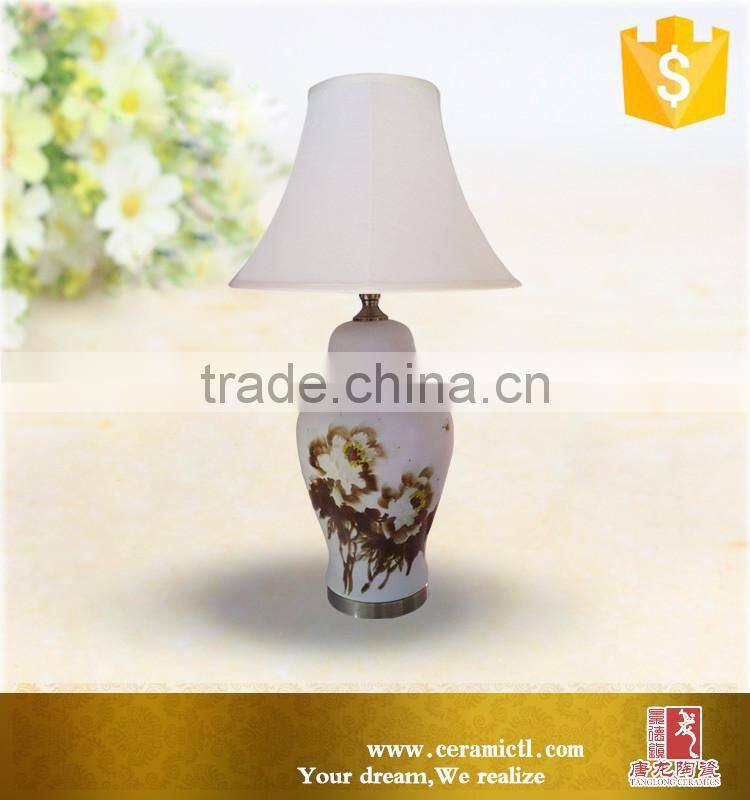Hotel use ceramic beside table lamp