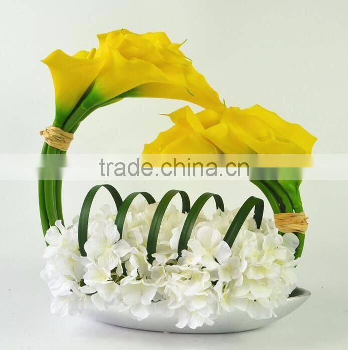 BISINI round flower box art resin craft artificial flower home decor(BG11-M034)