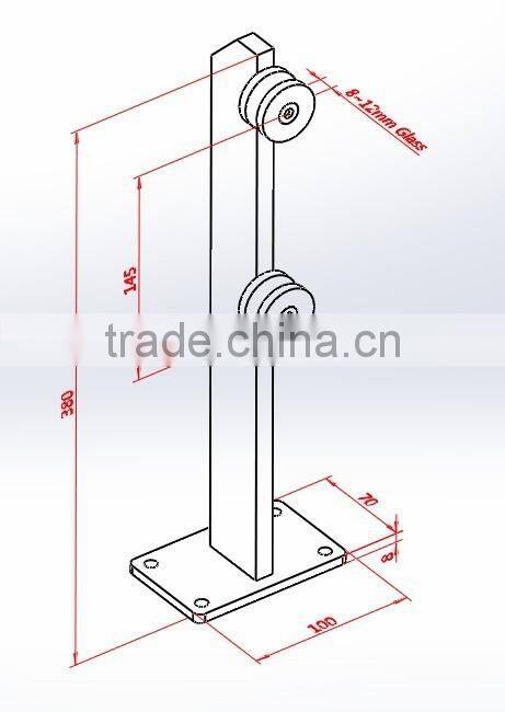 JINXIN balcony frameless glass balustrade system_glass standoff_glass railing system_glass spigot