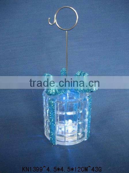 new style acrylic plastic LED glitter light colourful gift box decor