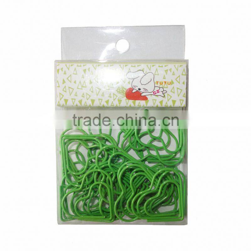 Heart shape paper clips
