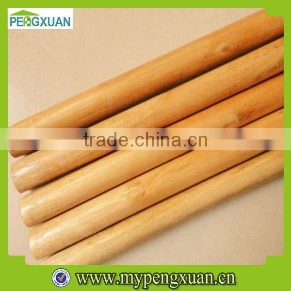 Italian thread 110 120 130 150cm long round varnished wooden broom handle for sale