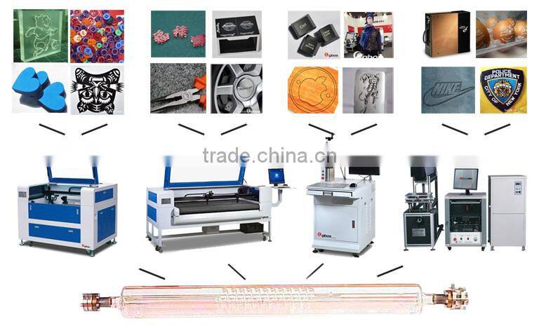 Yongli DTL300 300W 300 watts metal casing CO2 laser tube with 2 laser power supplies