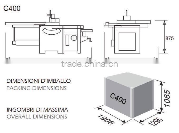 C400 multifunction universal combine woodworking machine