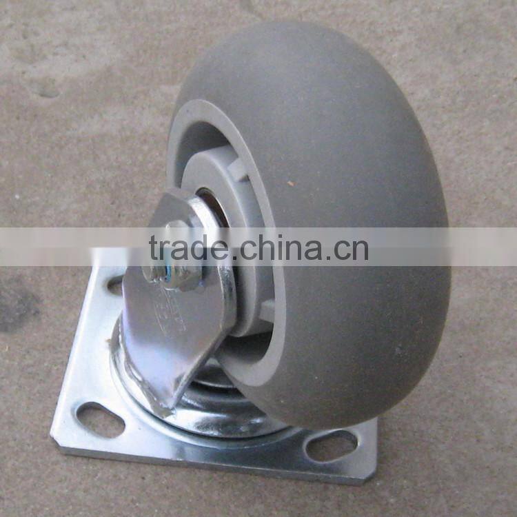 5" small heavy duty TPR swiver castor for bulky goods hand pallet trolley cart
