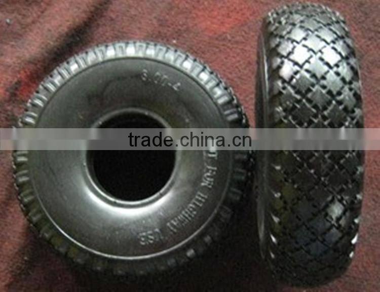 Glyptograph3.00-4 High quality black durable hand trolley PU wheel