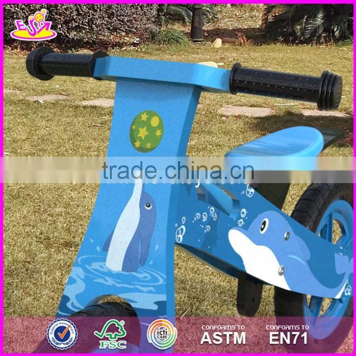 2017 New original work kids wooden balance bike made in china W16C171