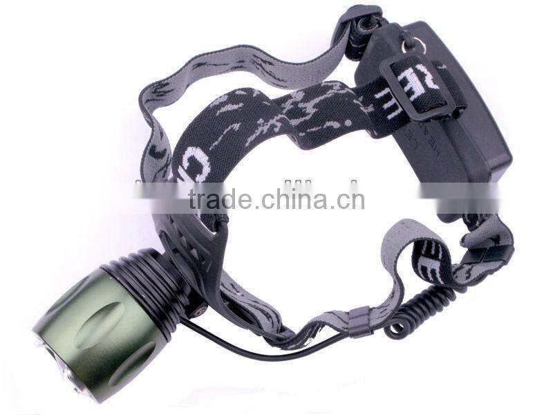 XM-L T6 LED 3-Mode 800LM High Power Zoom Focus Head Lamp