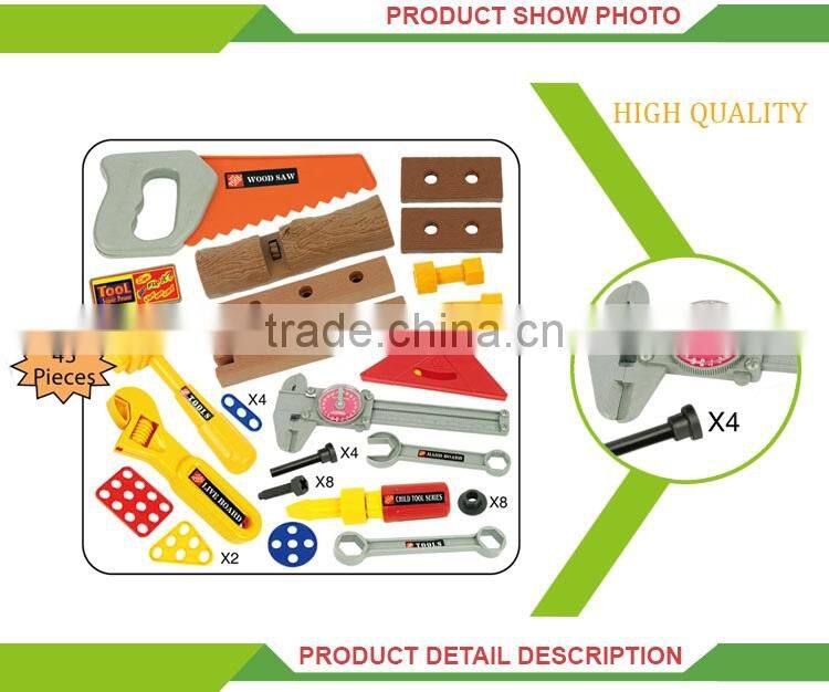 Hot sale plastic pretend play tool box set hammers toys for kids