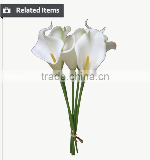 Real touch artificial flower for christmas ornament rose flower