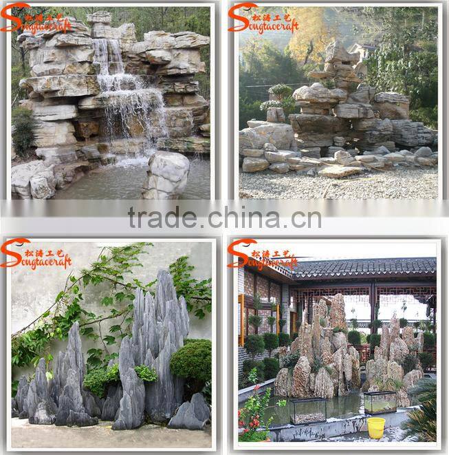 Factory design Stylize artificial large river slate rock stones white rocks landscaping