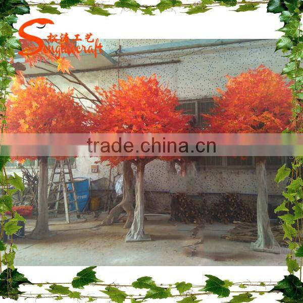 Guangzhou supplier artificial maple tree life size fake tree artificial maple tree