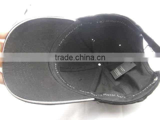 custom black ball cotton cap/with high quality